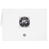 Calla Lily Fibonacci Gray Giftcard Cards (Back Horizontal)
