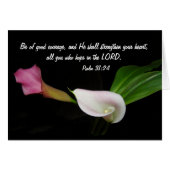 Calla Lily Flower Isaiah Scripture Card (Front Horizontal)