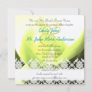 Calla Lily Flower Wedding Invitation