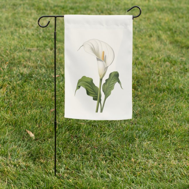 Calla Lily Garden Flag (In SItu)