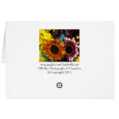 Calla lily in Rain Card (Back Horizontal)