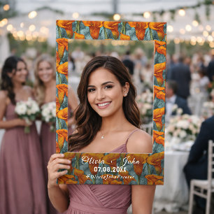 Calla Lily Inspired Wedding Photo Booth Accessory Selfie Frame