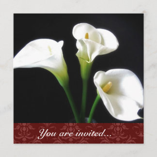 Calla Lily invitation