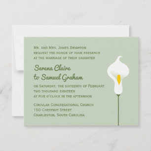 Calla Lily Invitation