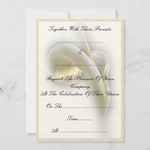 Calla Lily _ Invitation