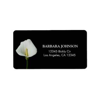 Calla Lily Label by weddingsNthings at Zazzle