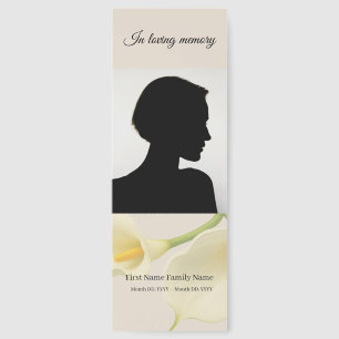Calla lily memorial bookmarks