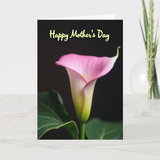 Calla Lily Mothers Day Card (Front)
