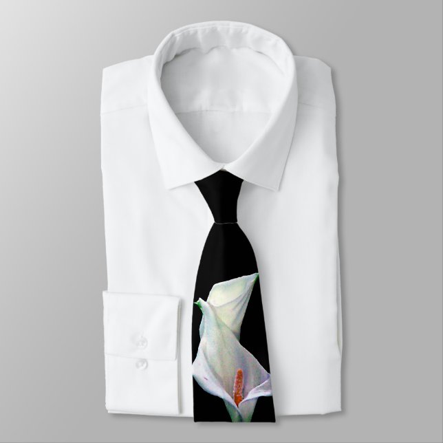 Calla Lily Neck Tie (Tied)