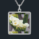 calla lily necklace<br><div class="desc">beautiful white calla lilies</div>