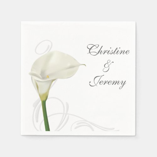 Calla Lily Paper Napkins