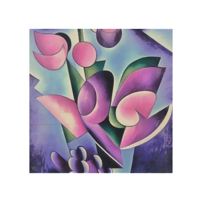 Calla Lily Purple Sensation Abstract Art (Front)
