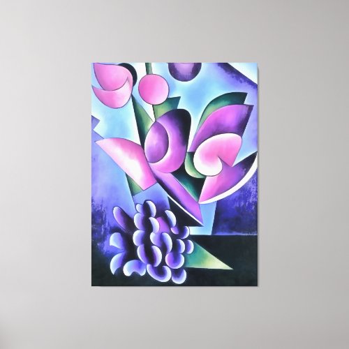 Calla Lily Purple Sensation Abstract Art Canvas Print