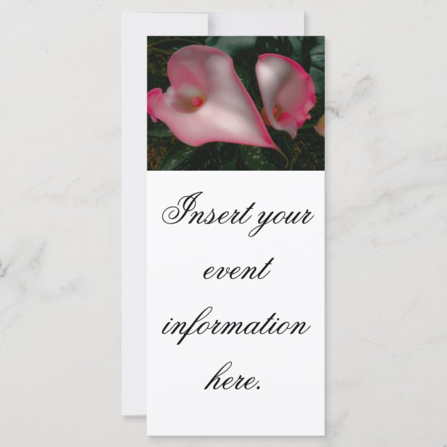 Calla Lily Rack Cards (Front)