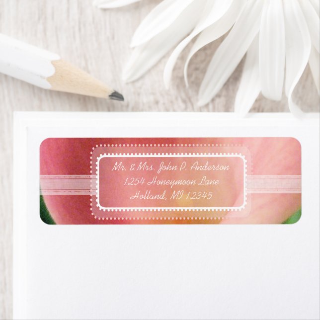 Calla Lily Retrun Address Label White Font (Insitu)