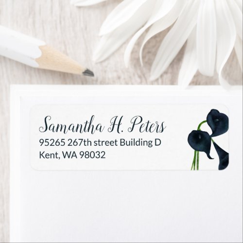 Calla Lily Return Address Label Sheet