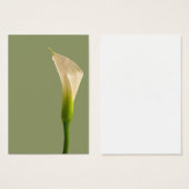 Calla lily Sage Green Card (Front & Back)