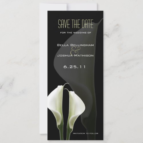 Calla Lily Save the Date Announcement