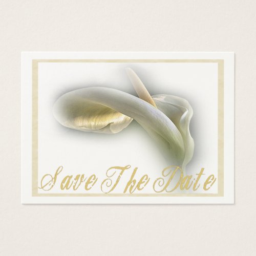 Calla Lily - Save The Date Card Business Card Template