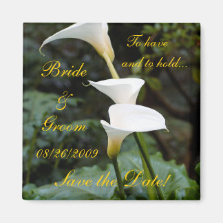 Calla Lily Save the Date! Magnet