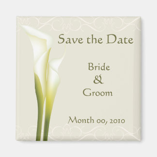Calla Lily Save the Date Magnets