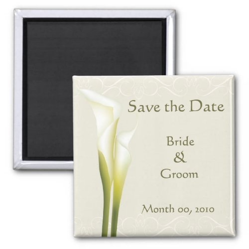 Calla Lily Save the Date Magnets