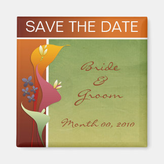 Calla Lily Save the Date magnets