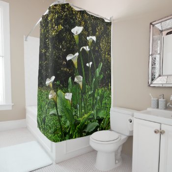 "calla Lily" Shower Curtain by whatawonderfulworld at Zazzle