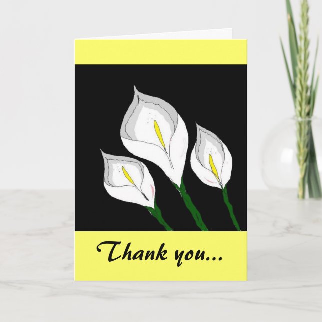 Calla Lily Thank you (Front)