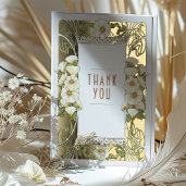 Calla Lily Thank You Card Art Nouveau Mucha