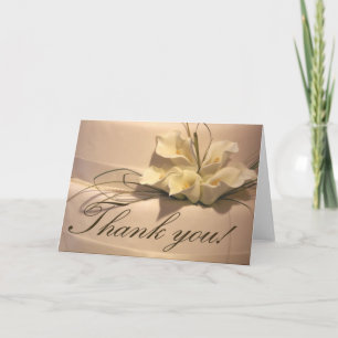 Calla Lily Thank you Cards