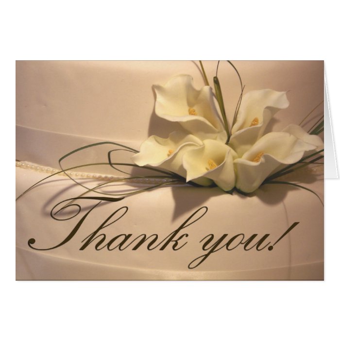 Calla Lily Thank you Cards