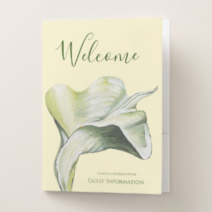 Calla Lily Vacation Rental  Pocket Folder