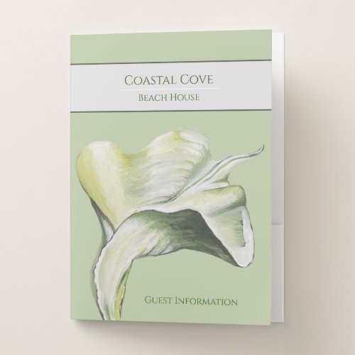 Calla Lily Vacation Rental  Pocket Folder