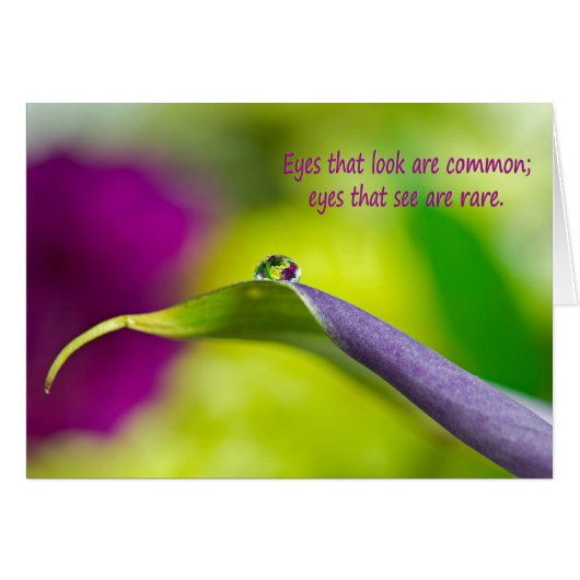 Calla Lily Water Droplet Cards (Front Horizontal)
