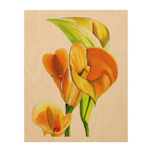 Calla lily watercolor flower art