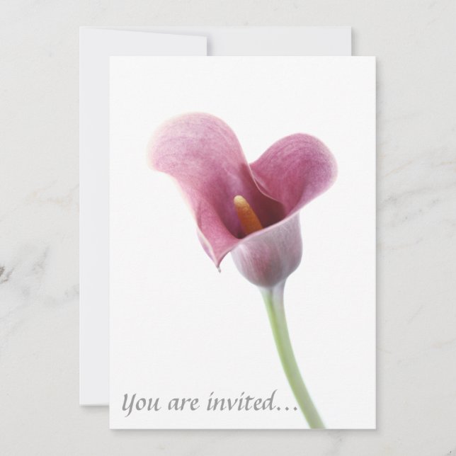 Calla Lily Wedding Invitations (Front)