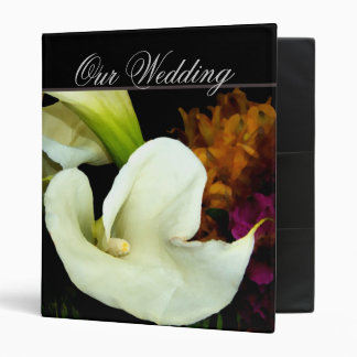 Calla lily Wedding Planner 3 Ring Binder