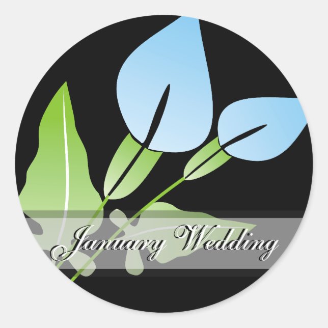 Calla Lily Wedding Stickers (Front)