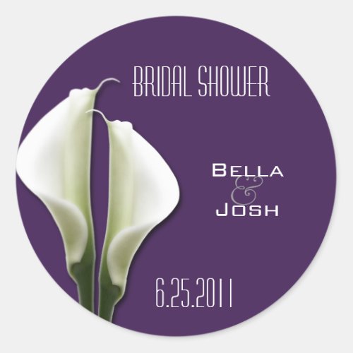 Calla Lily Wedding Stickers