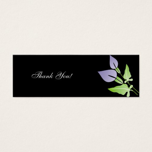 Customizable Calla Lily Wedding Thank You Cards Business Cards