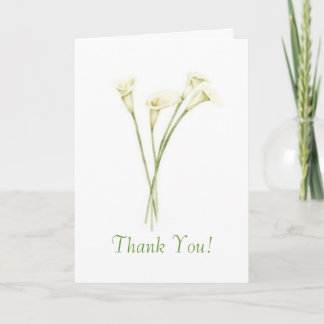 Calla Thank You! Letterpress Thank You Card