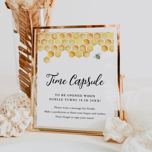 CALLA Time Capsule Baby Shower Sign