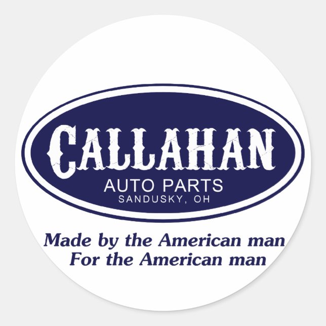 Callahan Auto Parts Logo Classic Round Sticker (Front)