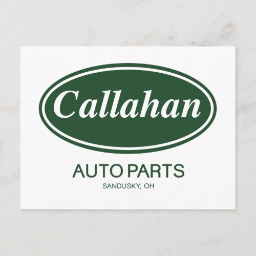 Callahan Auto Parts Postcard
