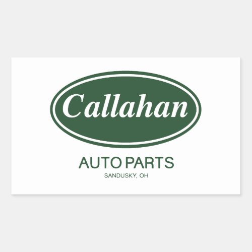 Callahan Auto Parts Rectangular Sticker