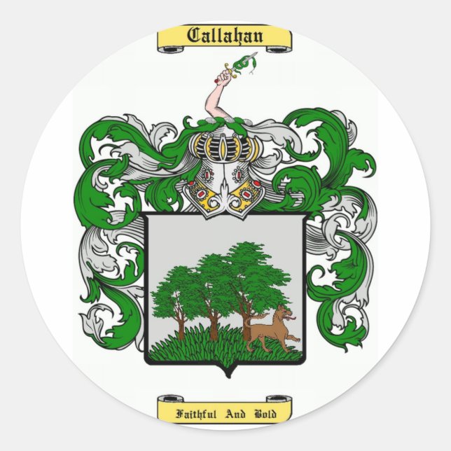 callahan classic round sticker (Front)