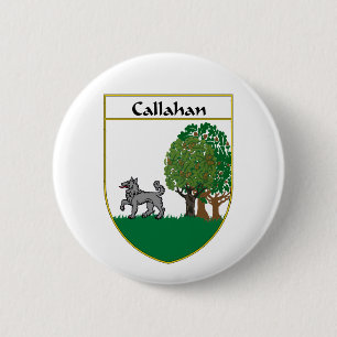 Callahan Coat of Arms/Family Crest Pinback Button