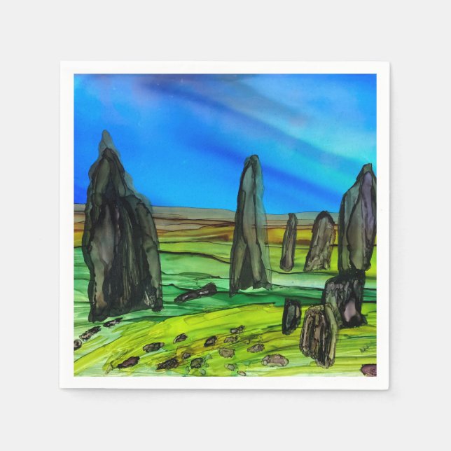 Callanish standing stones   napkins (Front)