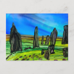 Callanish standing stones  postcard